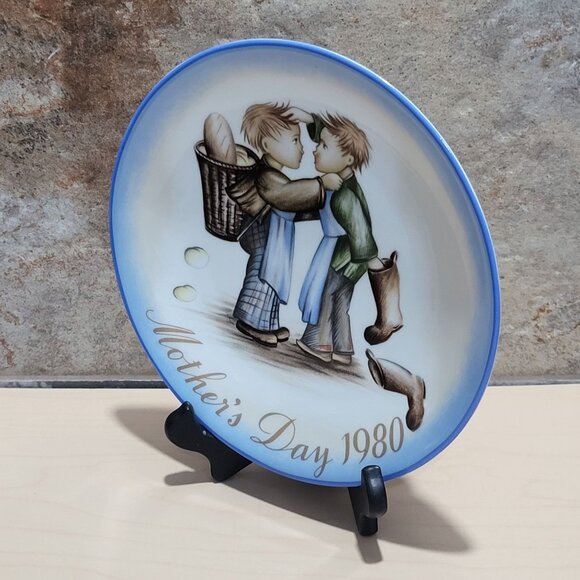 Schmid Hummel Mothers Day 1980 Mothers Little Helpers Decorative Wall Hanging Pl - Picture 6 of 10